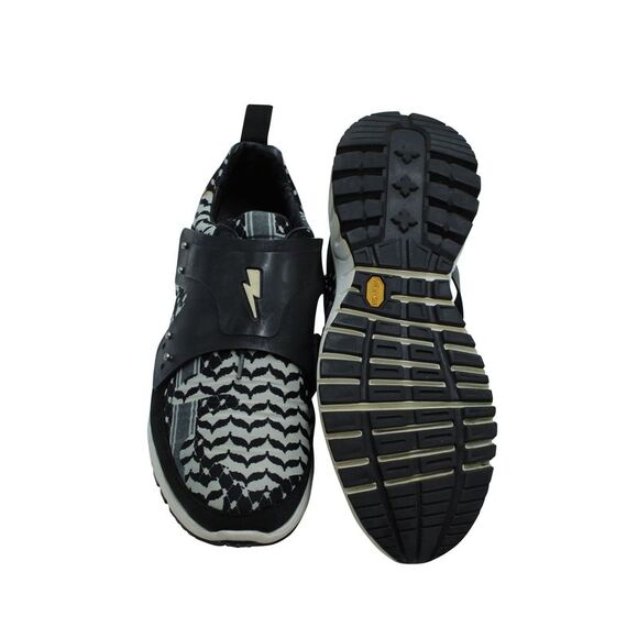 Neil Barrett Nubuck and Leather-Trimmed Printed Sneakers in Multicolor Neoprene - Picture 5 of 7